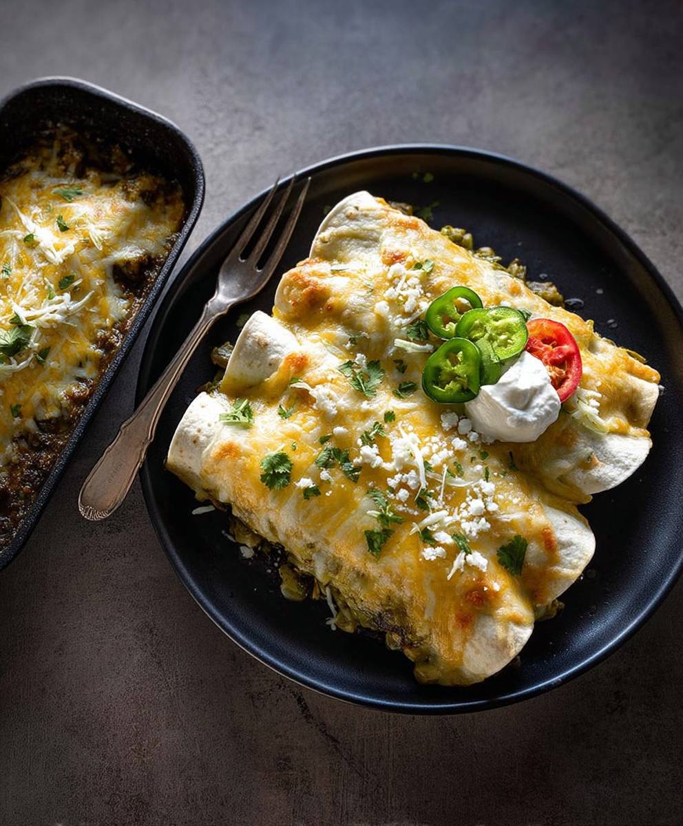 Poblano Corn Enchiladas