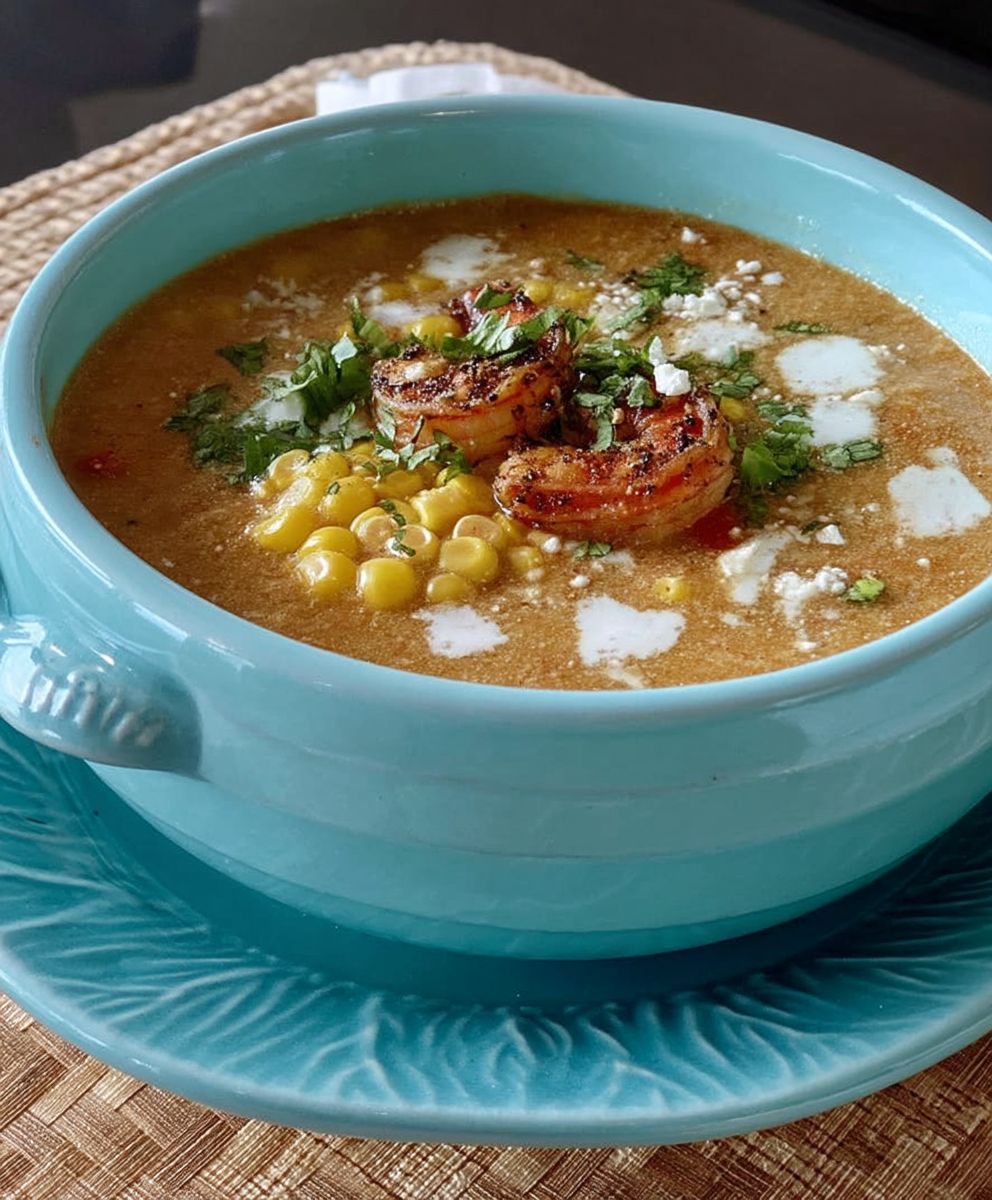 Esquites Shrimp Chowder