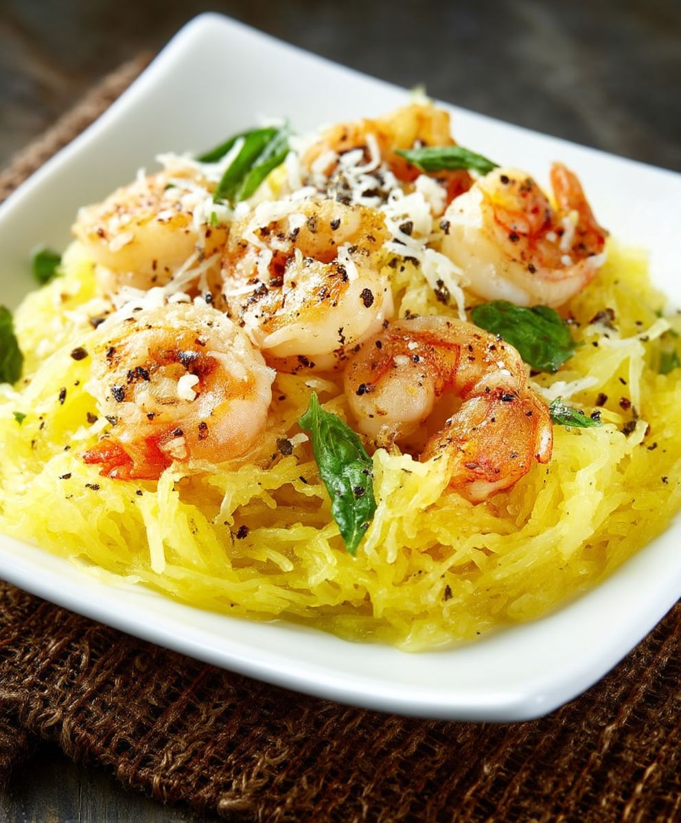 Shrimp Scampi Spaghetti Squash