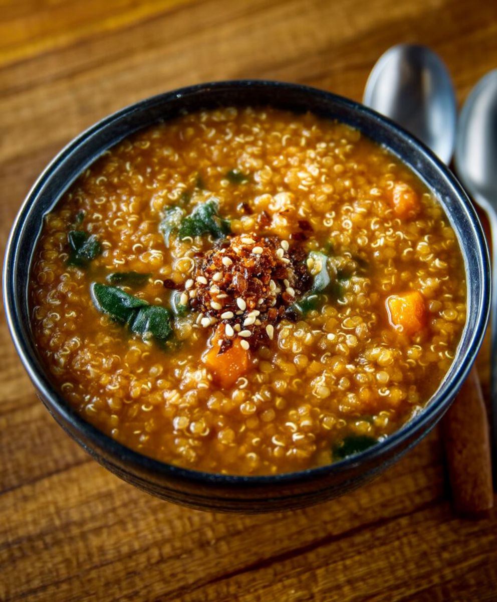 Moroccan Lentil Quinoa Soup
