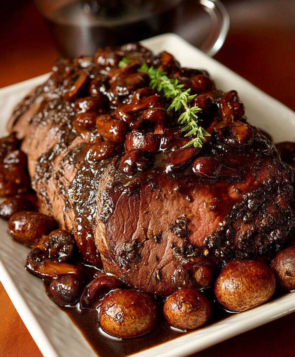 Round Roast Beef Mushroom Sauce