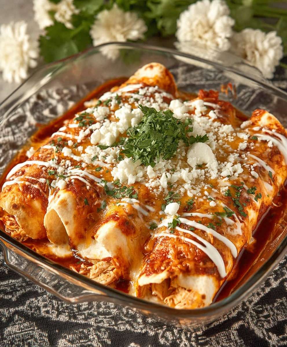 Instant Pot Chicken Enchiladas