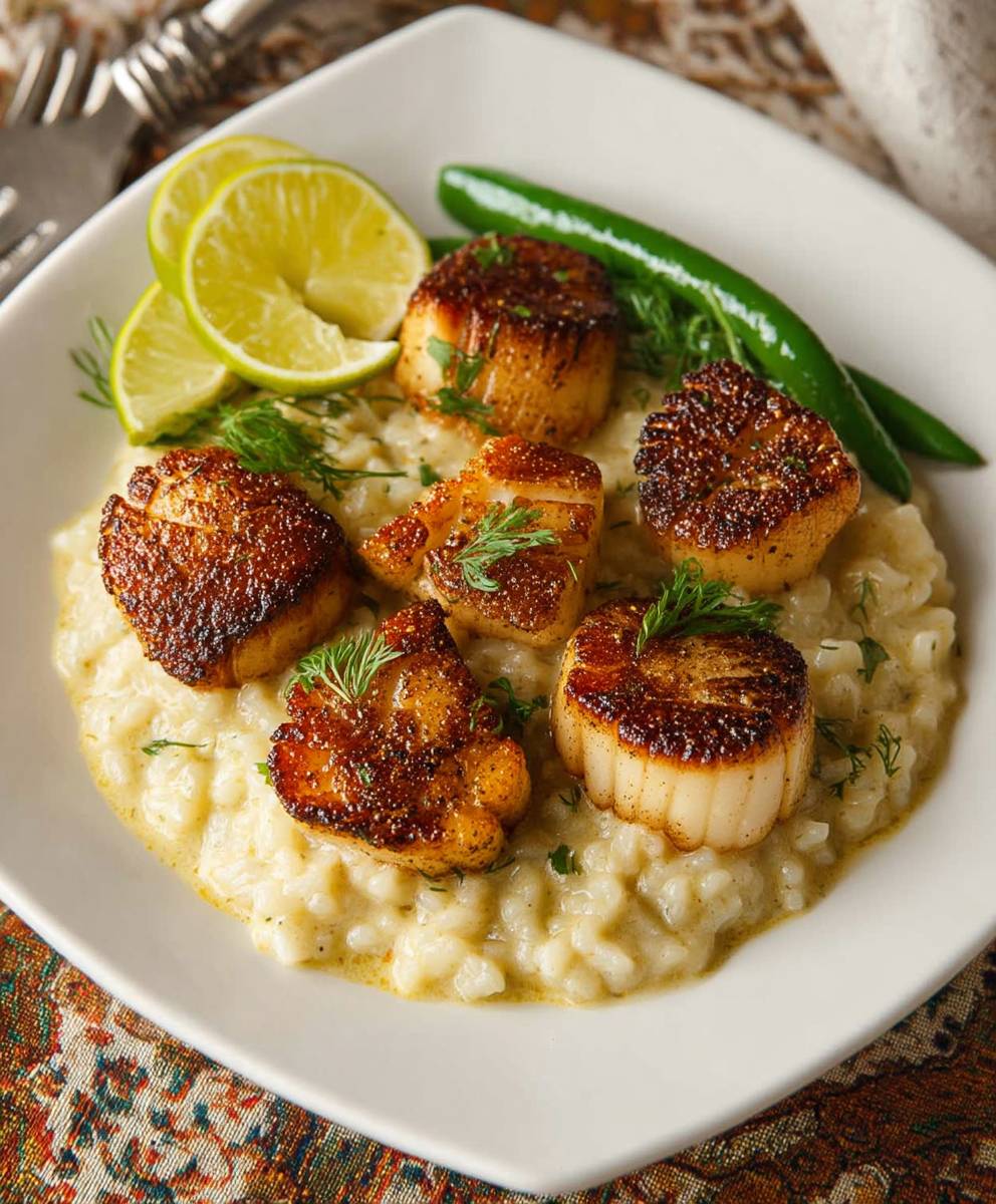 Curry Seared Scallops