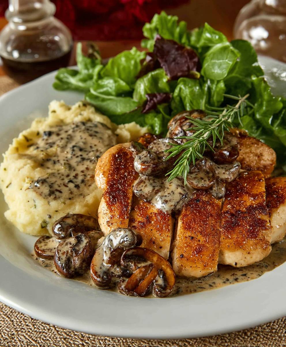 Herbed Chicken Mushroom Sauce