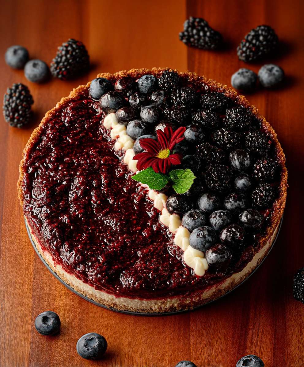 Blackberry Sorel Cheesecake