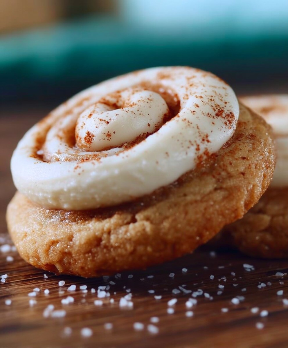 Cinnamon roll sugar cookies