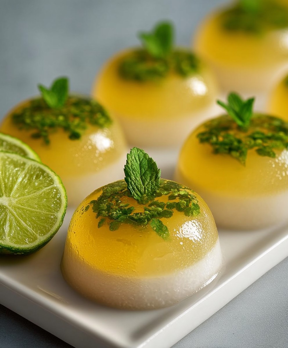 Coconut Mojito Jello Shots