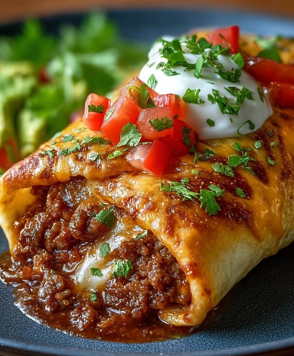 Beef Cheese Chimichanga
