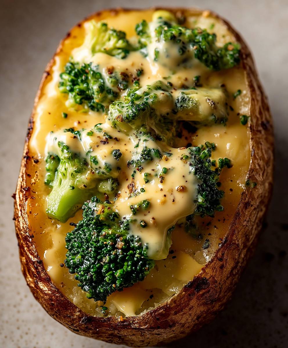 Cheesy Baked Potatoes Broccoli