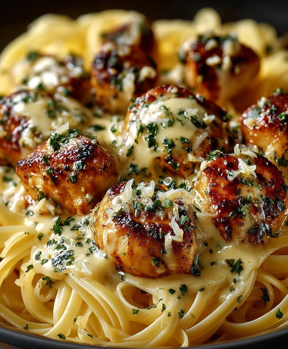 Garlic Butter Chicken Pasta