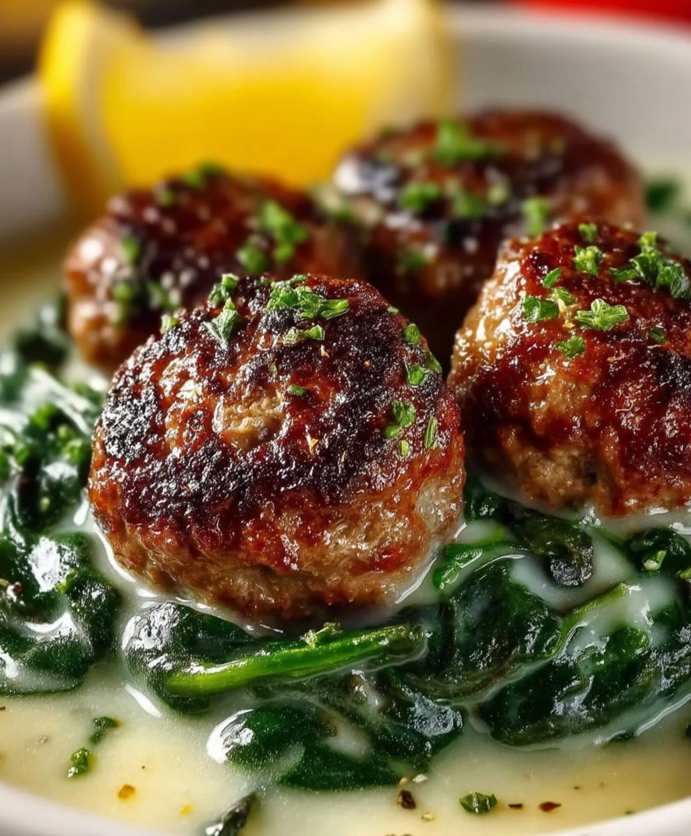 Spinach meatballs
