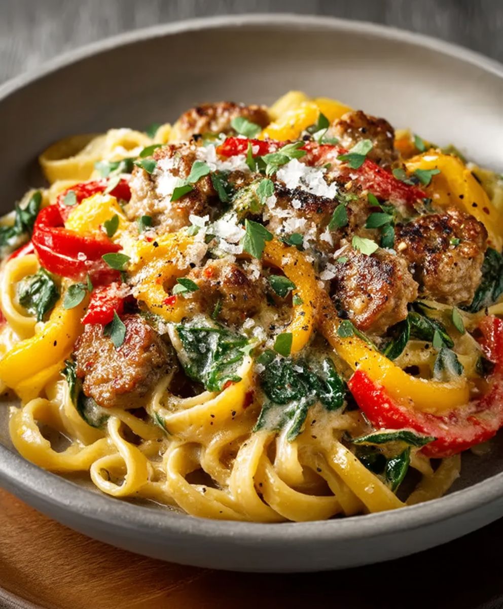 Sausage and Peppers Pasta
