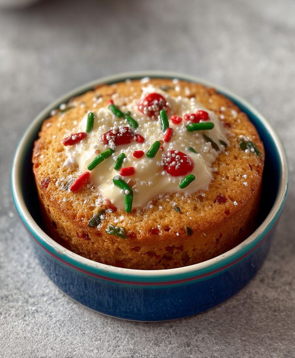 Mini Vanilla Christmas Cakes