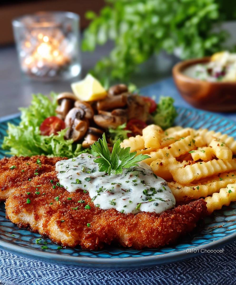 Chicken Schnitzel Mushroom Sauce