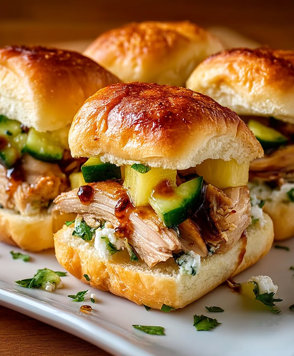 Hawaiian Chicken Sliders