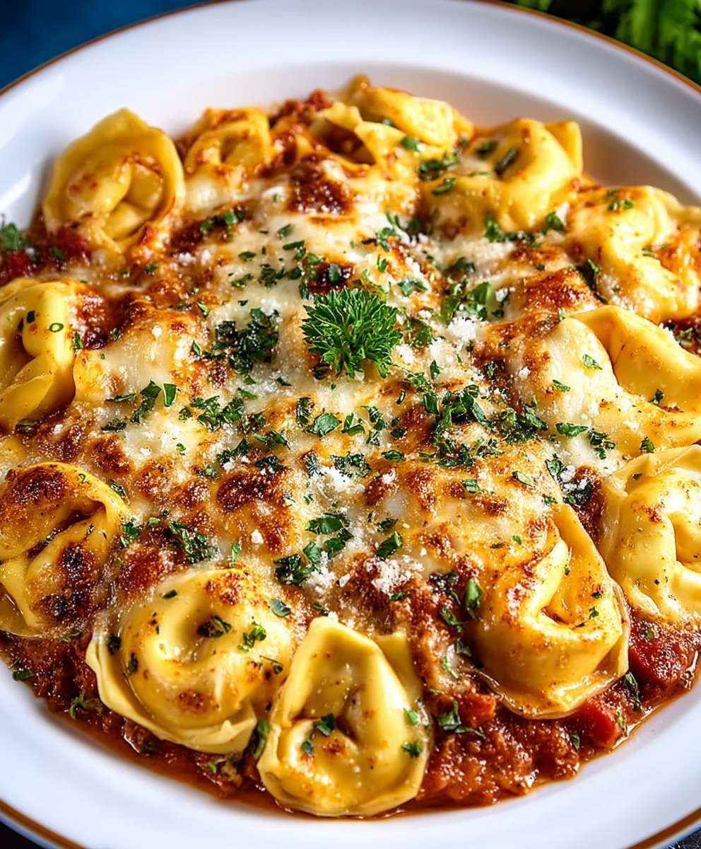 Cheesy Tortellini Bake