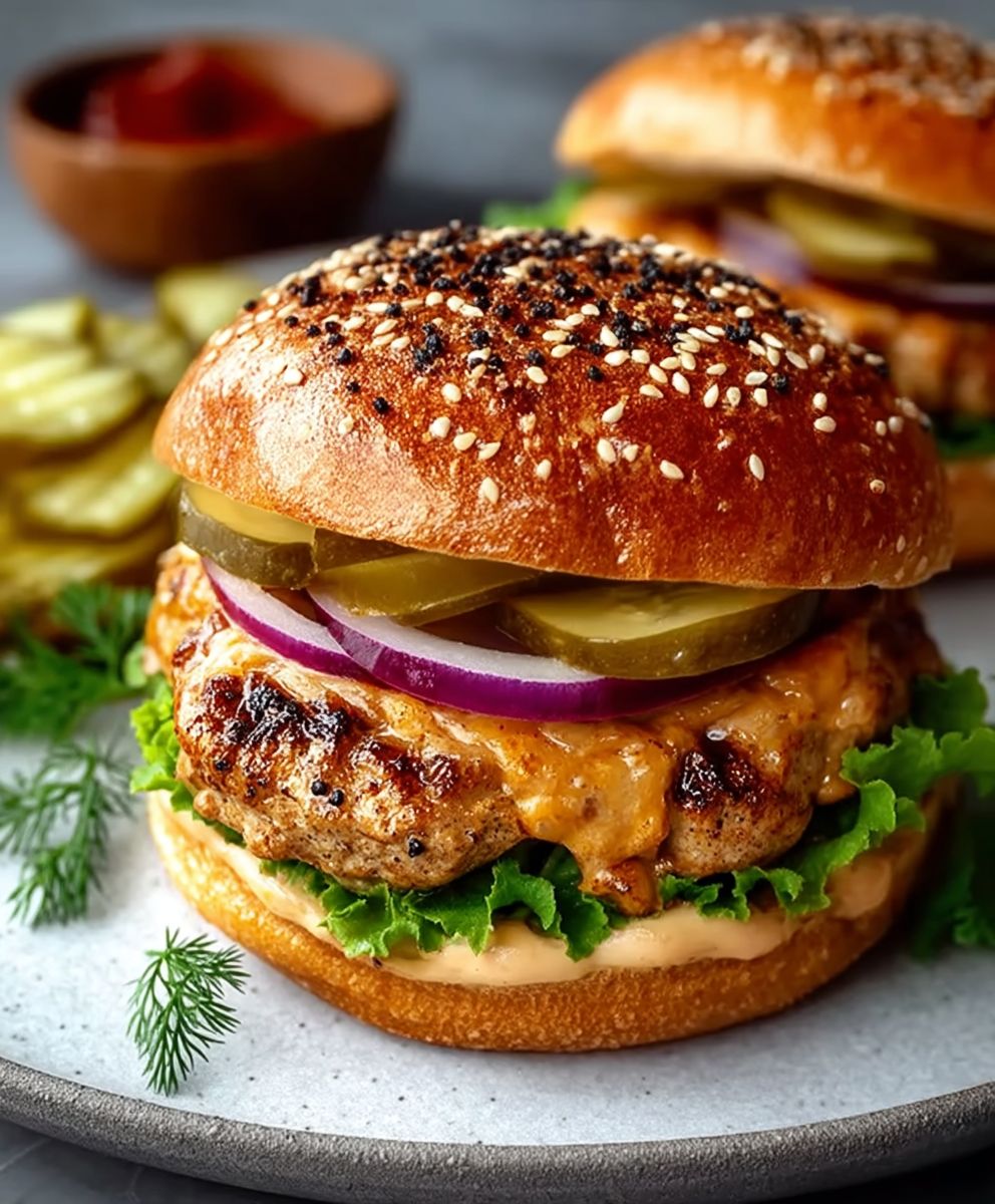 Spicy Chicken Burgers