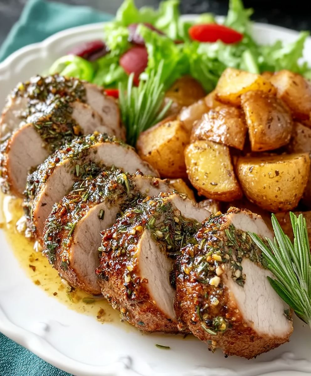 Garlic Rosemary Pork Tenderloin