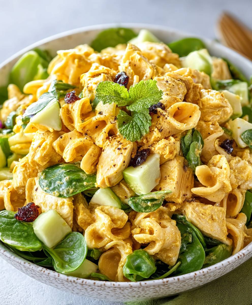 Curried Chicken Pasta Salad