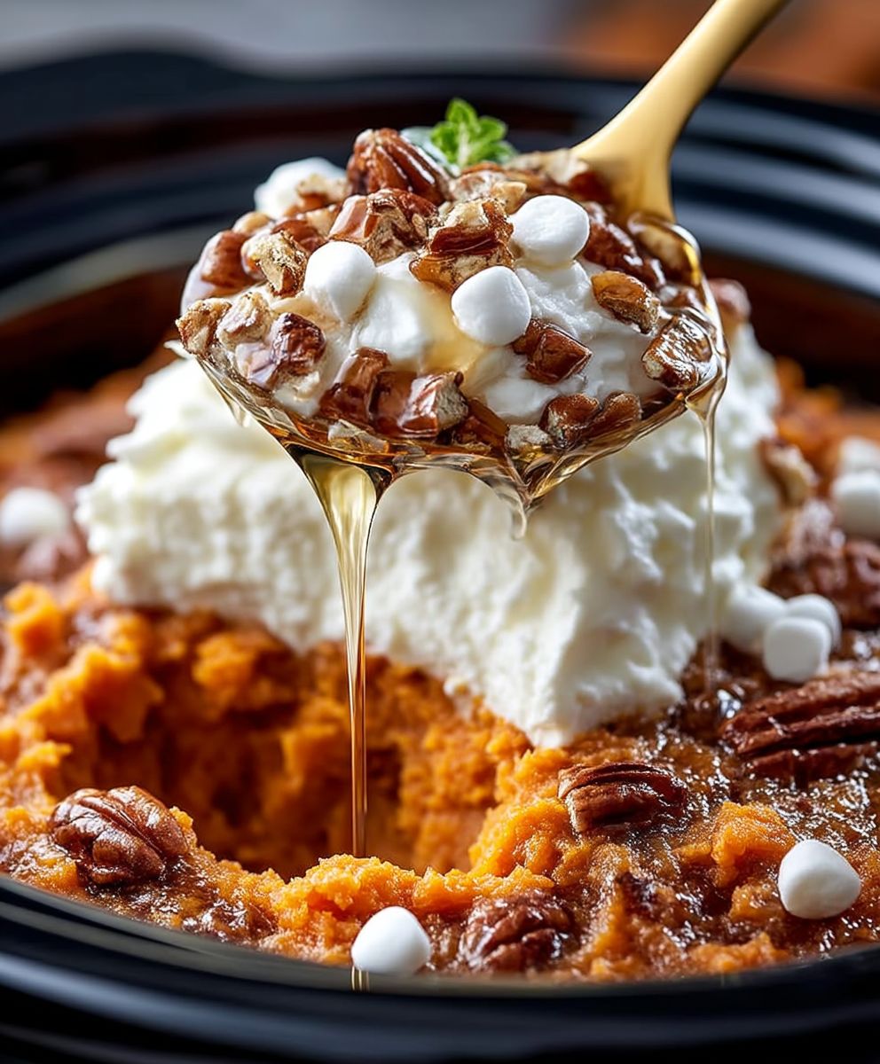Crockpot sweet potato casserole