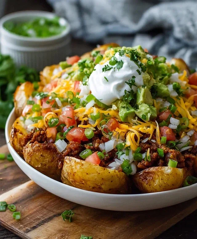 Loaded Potato Taco Bowl