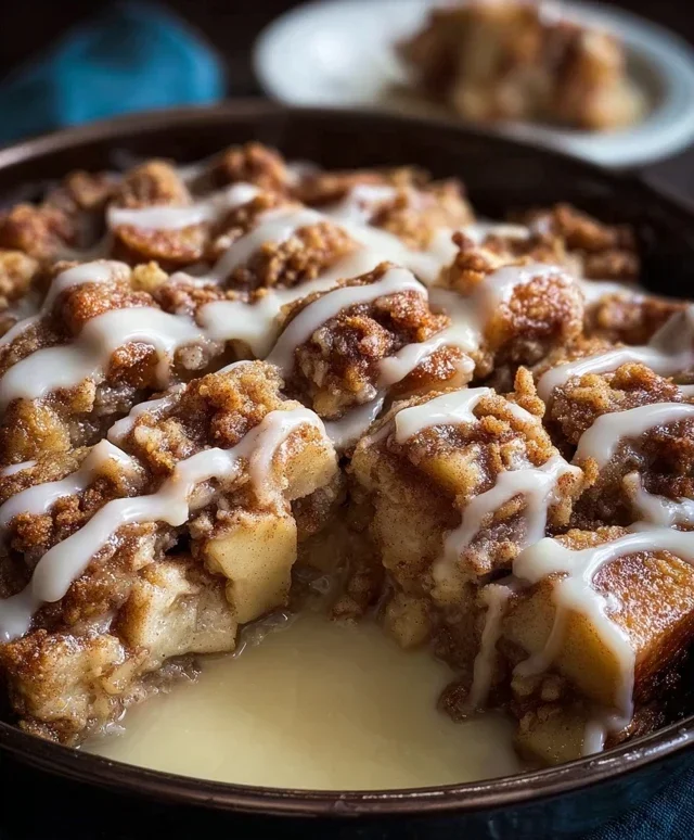Apple Crisp Cinnamon Roll Casserole