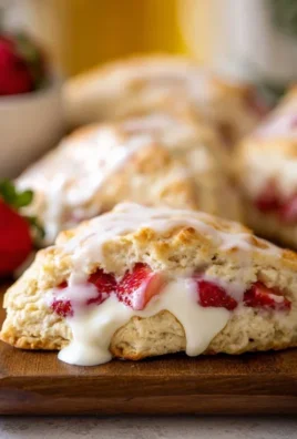 Strawberry Lemon Cream Scones