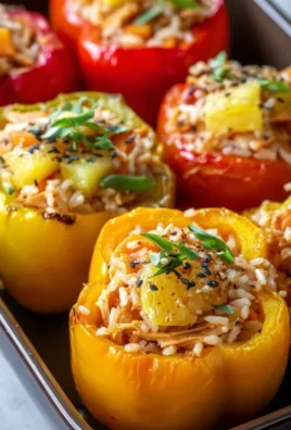 Teriyaki Pineapple Chicken and Rice Stuffed Peppers: A Sweet and Savory Meal