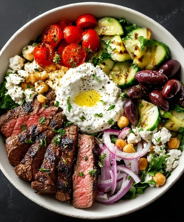 Mediterranean Steak Bowl Recipe