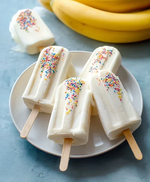 Frozen Banana Yogurt Pops