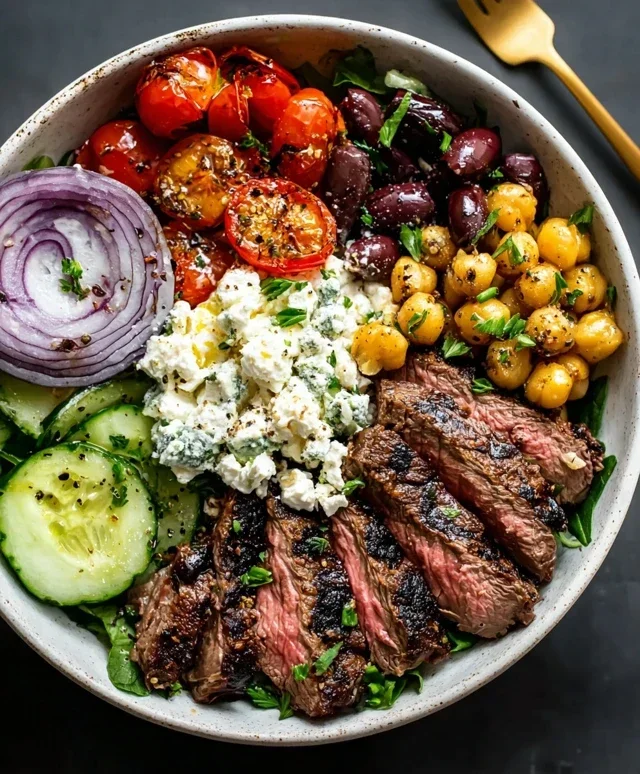 Mediterranean Steak Bowl Recipe