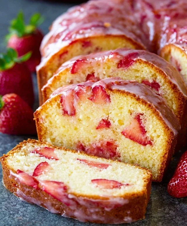 Strawberry Pound Cake