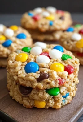 M&M Rice Krispies Cookies
