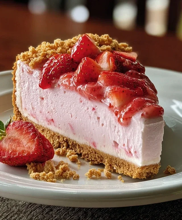 Strawberry Crunch Pink Cheesecake