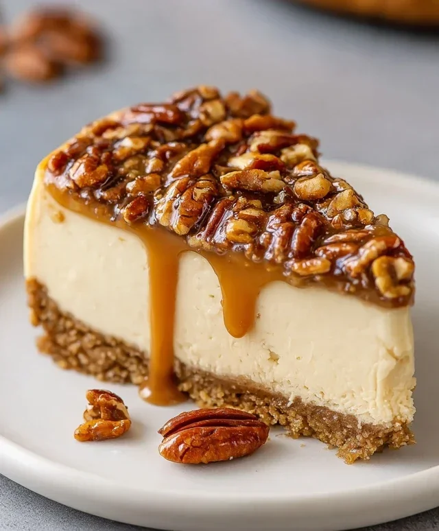 Pecan Caramel Cheesecake