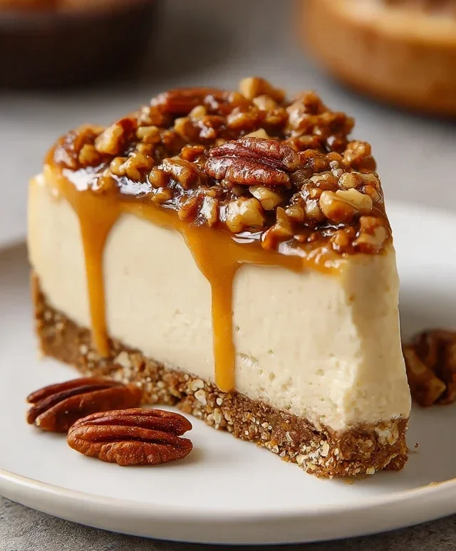 Pecan Caramel Cheesecake