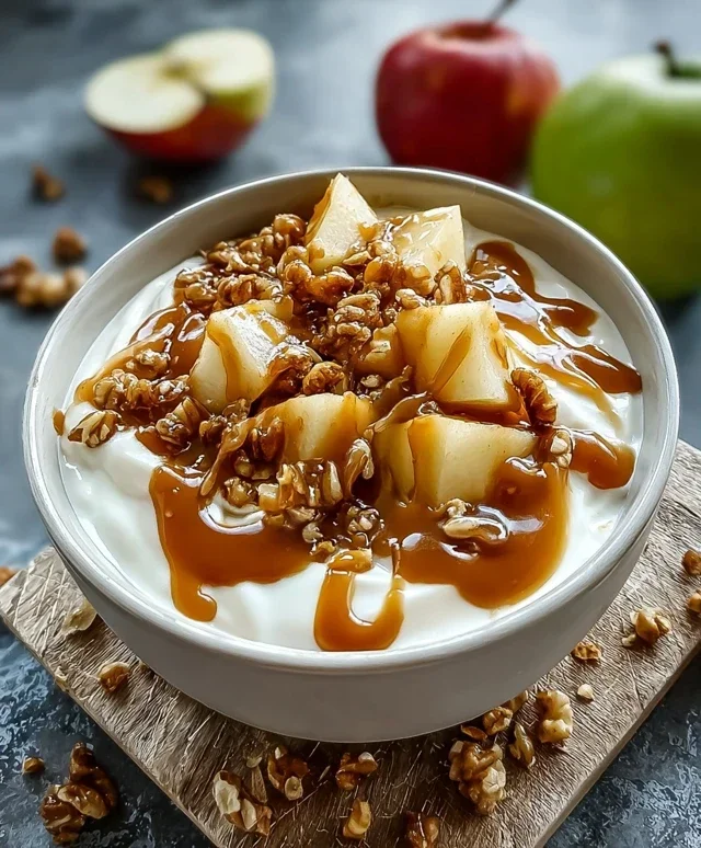 Caramel Apple Pie Yogurt Bowl