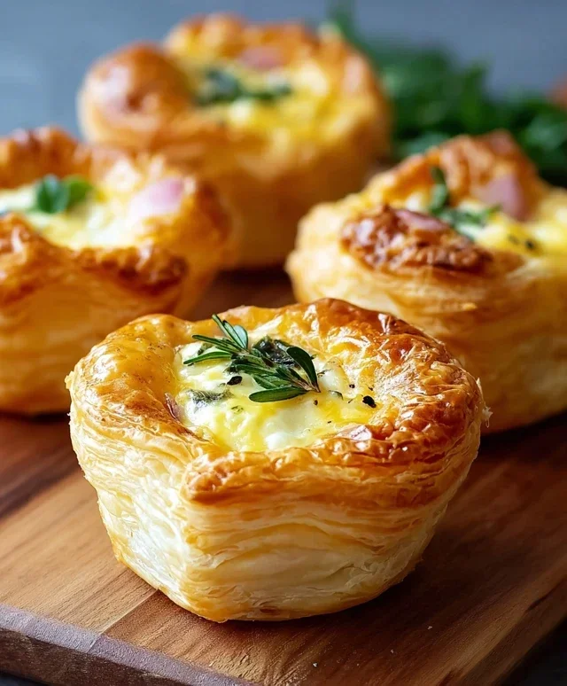Savory Puff Pastry Cups