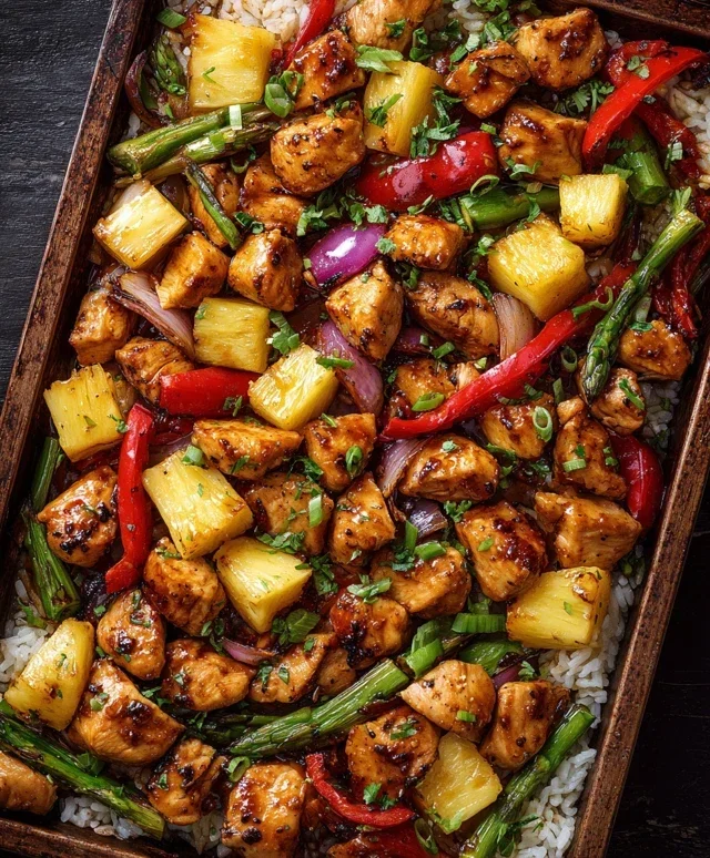 Hawaiian Chicken Sheet Pan