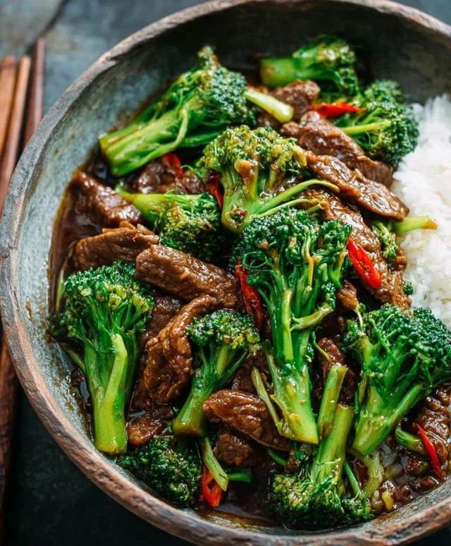 Chinese Beef and Broccoli (牛肉炒西兰花)