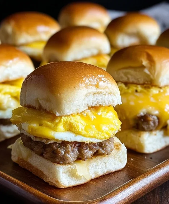 Sausage Egg and Cheese Breakfast Sliders