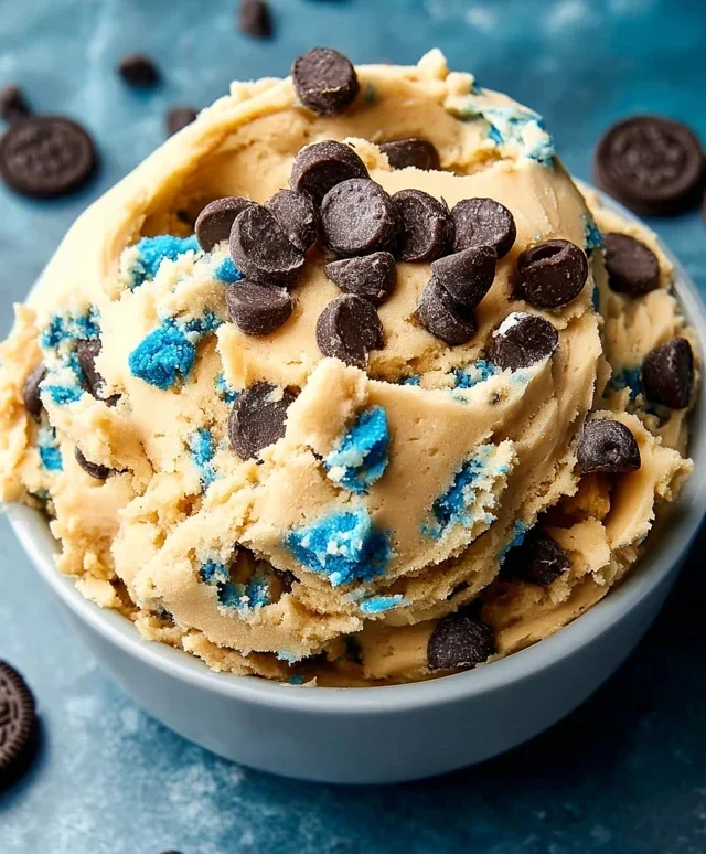 Cookie Monster Edible Cookie Dough